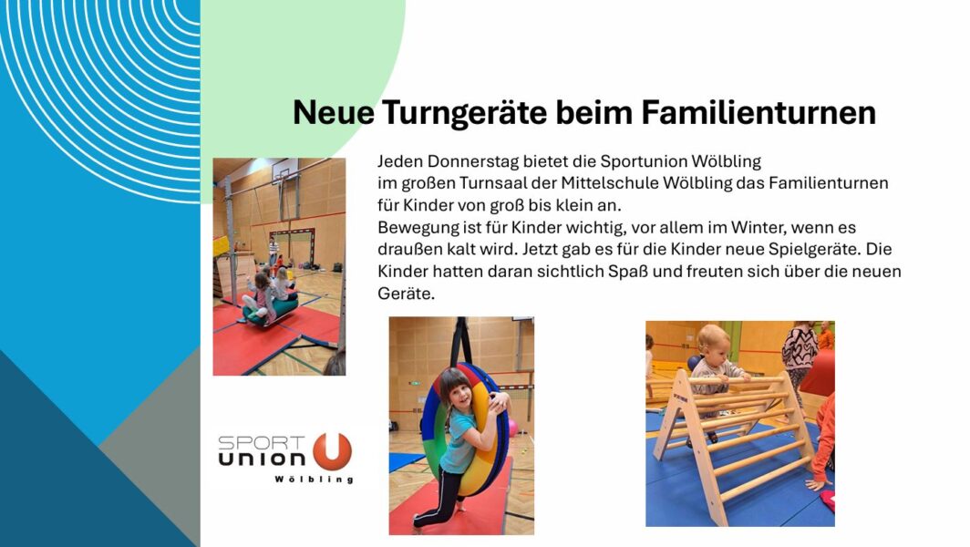 neue Geräte turnen